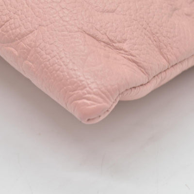 $970 Louis Vuitton Empreinte Daily Pouch Rose Poudre