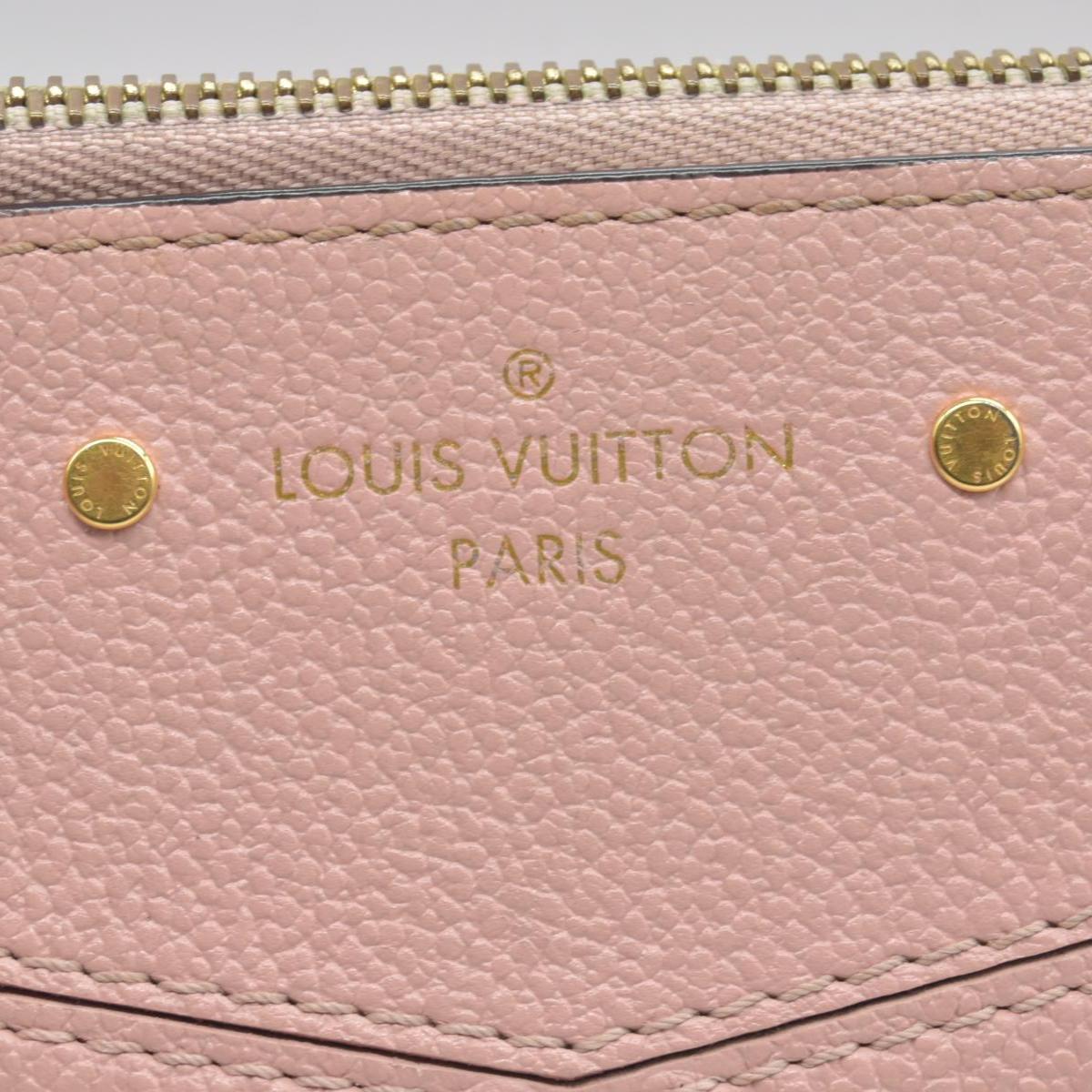 $970 Louis Vuitton Empreinte Daily Pouch Rose Poudre