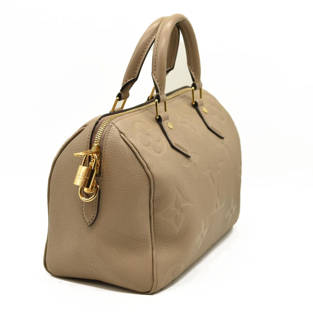 Louis Vuitton  Empreinte Monogram Giant Speedy Bandouliere 25 Tourterelle MISSING STRAP