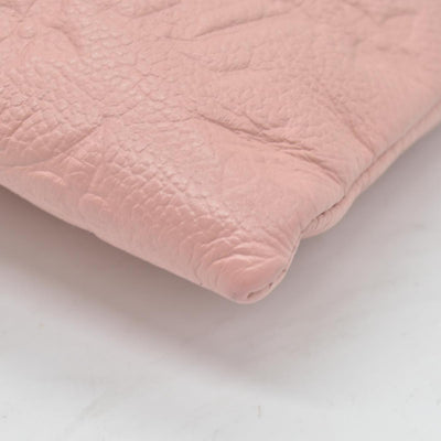 $970 Louis Vuitton Empreinte Daily Pouch Rose Poudre