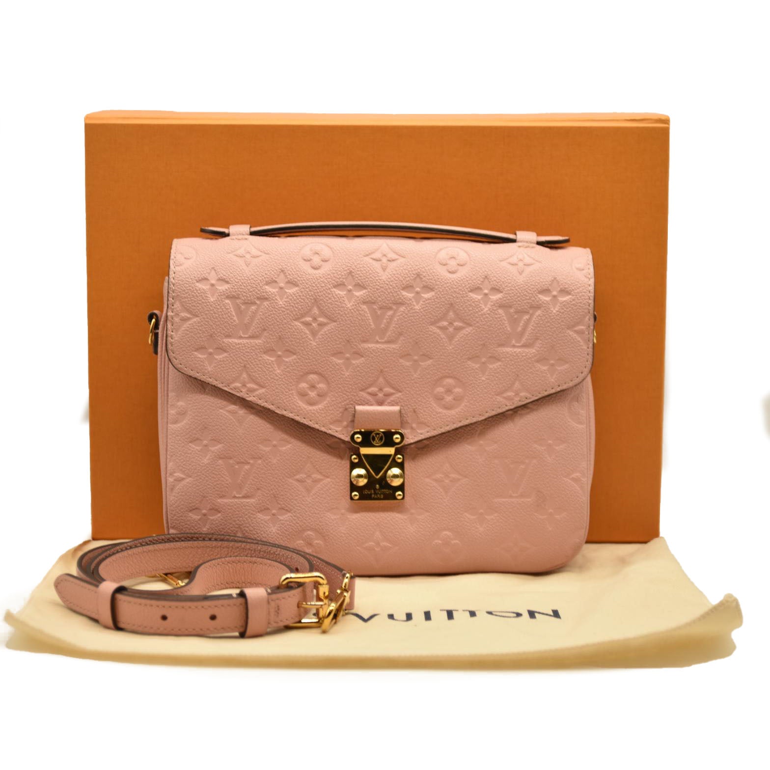LOUIS VUITTON  Empreinte Pochette Metis Rose Poudre
