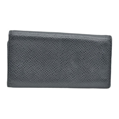 $295 LOUIS VUITTON Taiga 4 Key Multicles Key Holder Black CONSIGNMENT