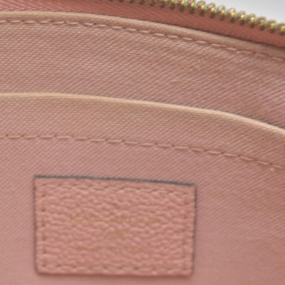 $970 Louis Vuitton Empreinte Daily Pouch Rose Poudre