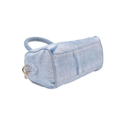 $275 COACH Mini Rowan Crossbody Bag In Loved Denim With Charms CONSIGNMENT