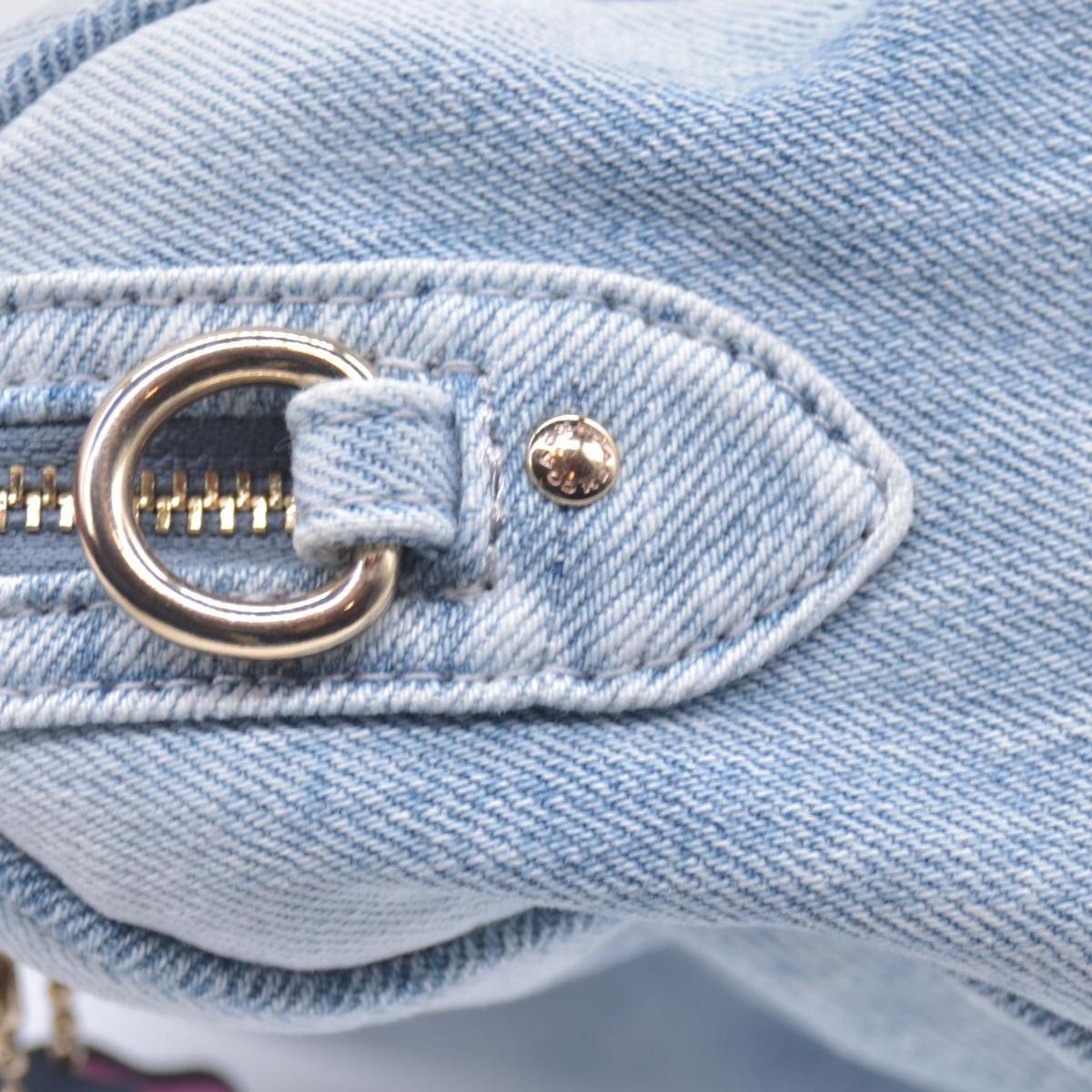 $275 COACH Mini Rowan Crossbody Bag In Loved Denim With Charms CONSIGNMENT