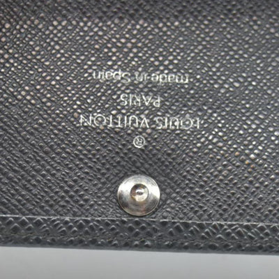 $295 LOUIS VUITTON Taiga 4 Key Multicles Key Holder Black CONSIGNMENT