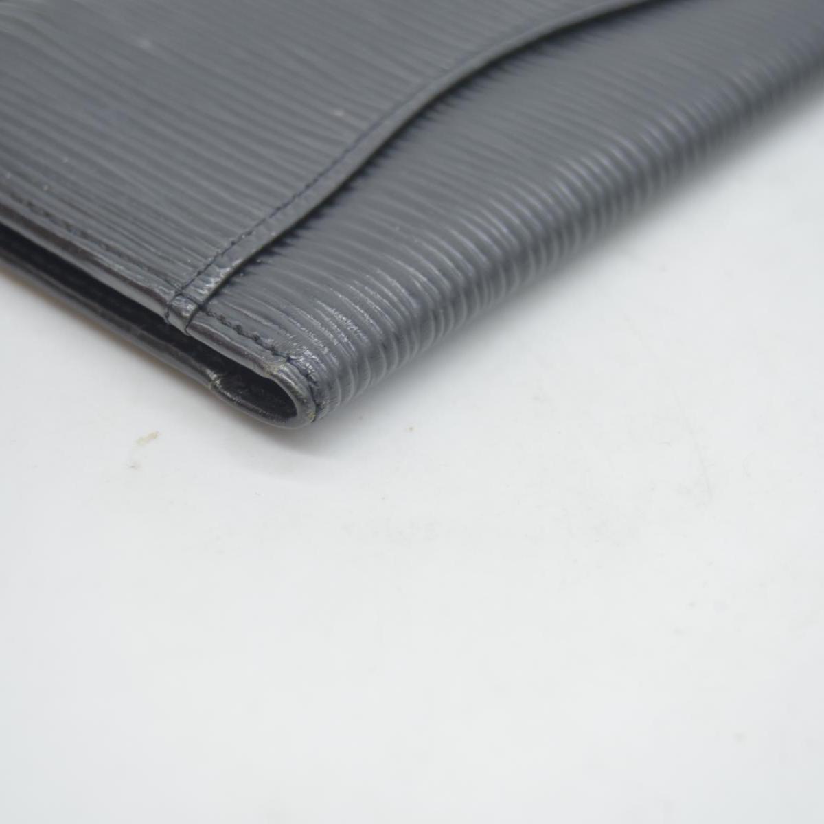 $415 LOUIS VUITTON Black Epi Leather Pocket Organizer CONSIGNMENT