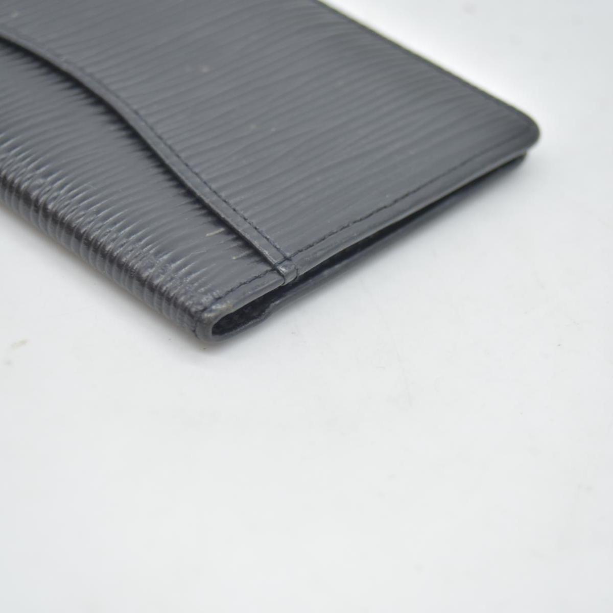 $415 LOUIS VUITTON Black Epi Leather Pocket Organizer CONSIGNMENT