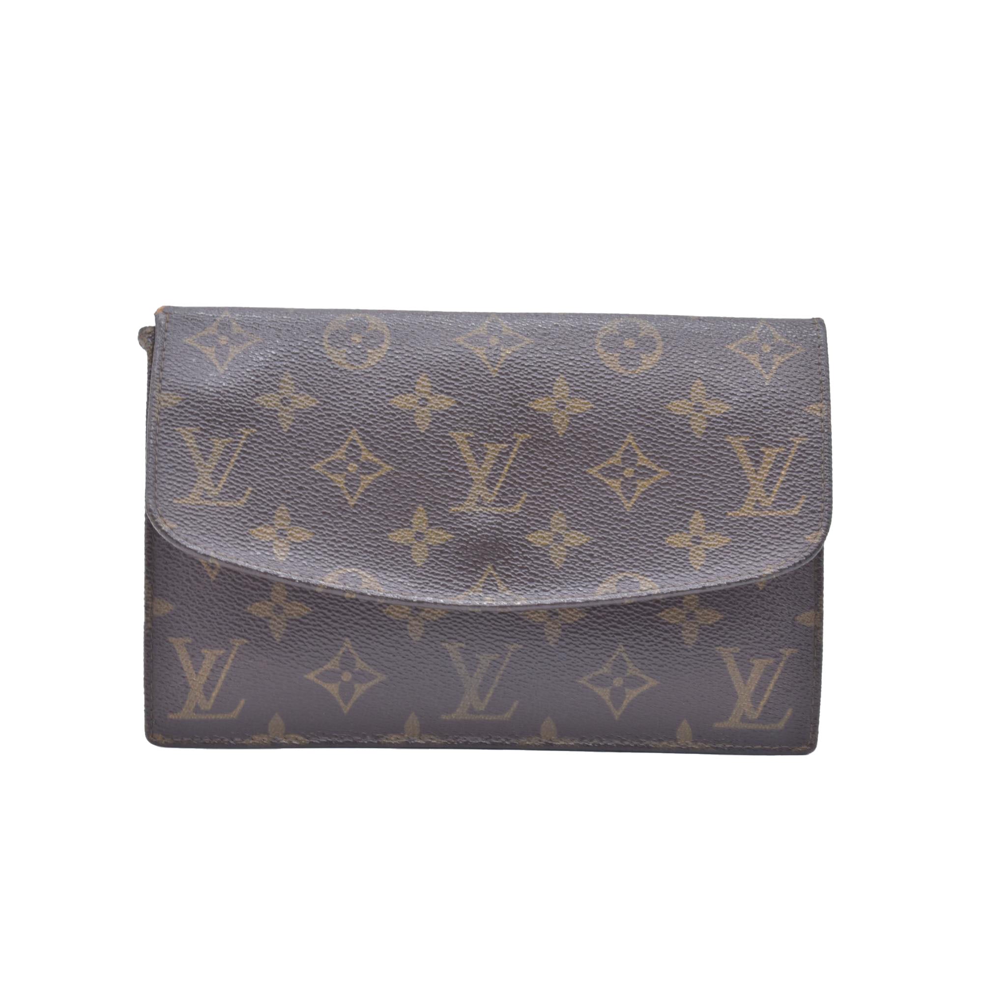 1990 LOUIS VUITTON Monogram Pochette Rabat 23 Clutch Bag AN0920