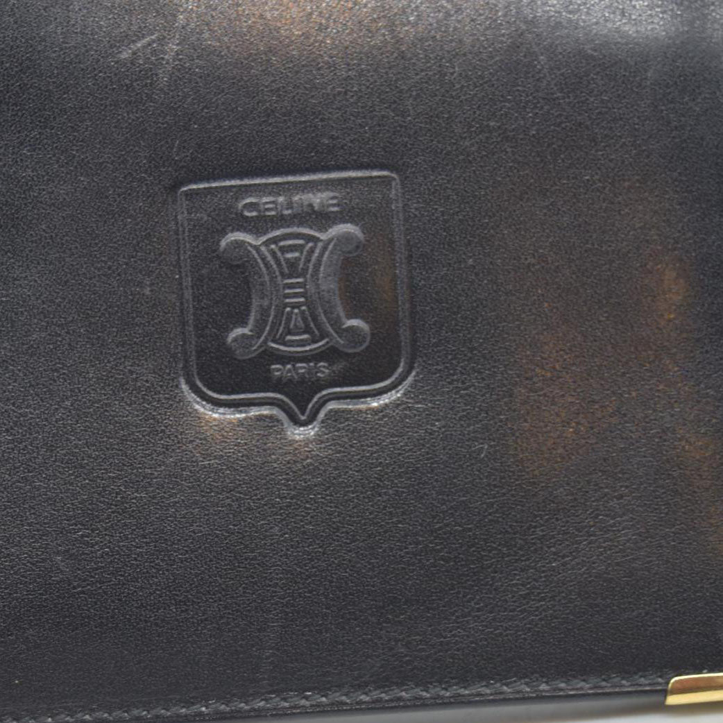 $550 CARTIER Bifold Wallet Black CONSIGNMENT