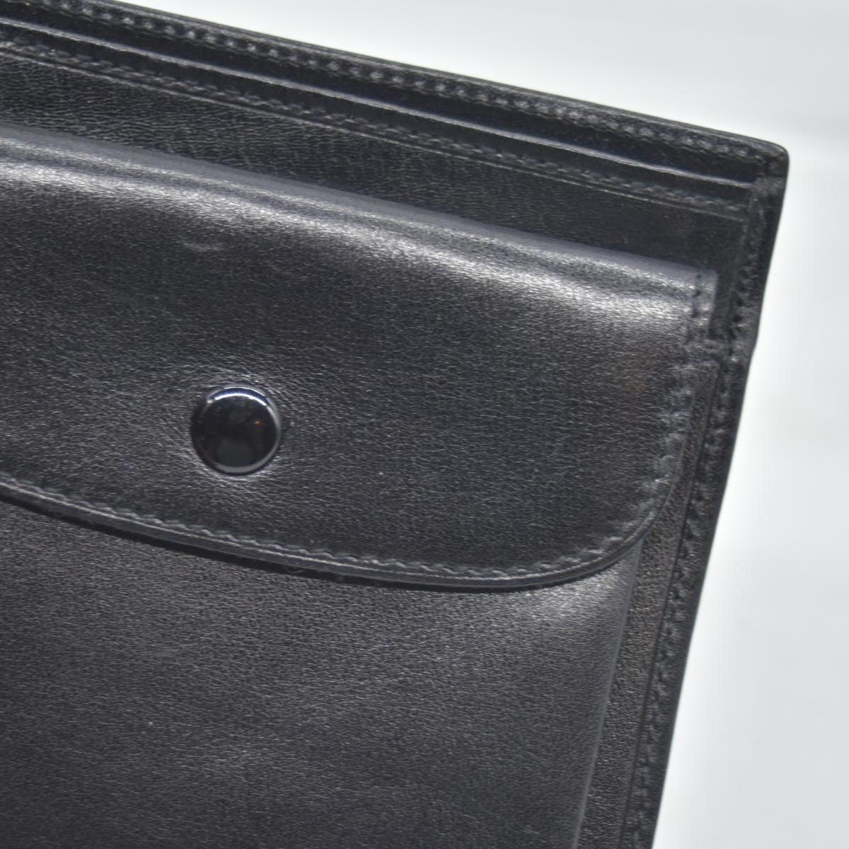 $550 CARTIER Bifold Wallet Black CONSIGNMENT