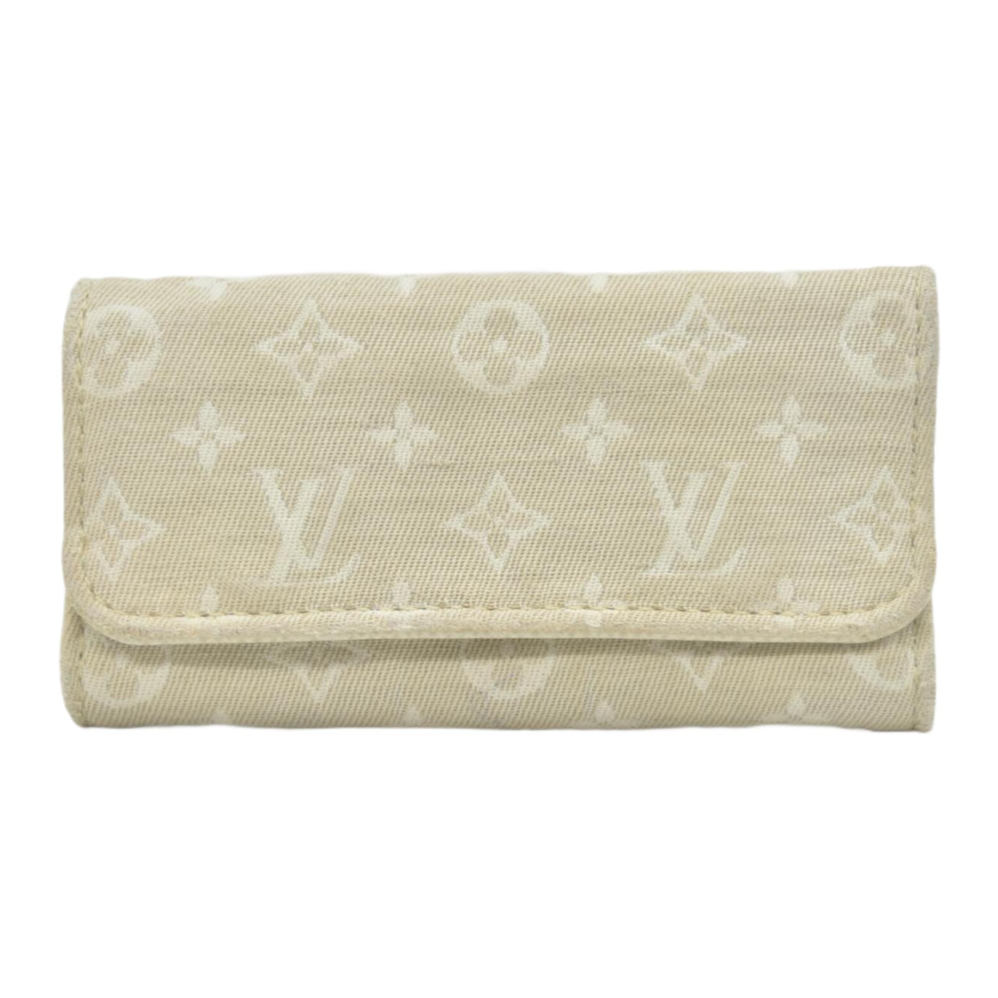 $250 LOUIS VUITTON Monogram Mini Lin 4 Key Holder CONSIGNMENT