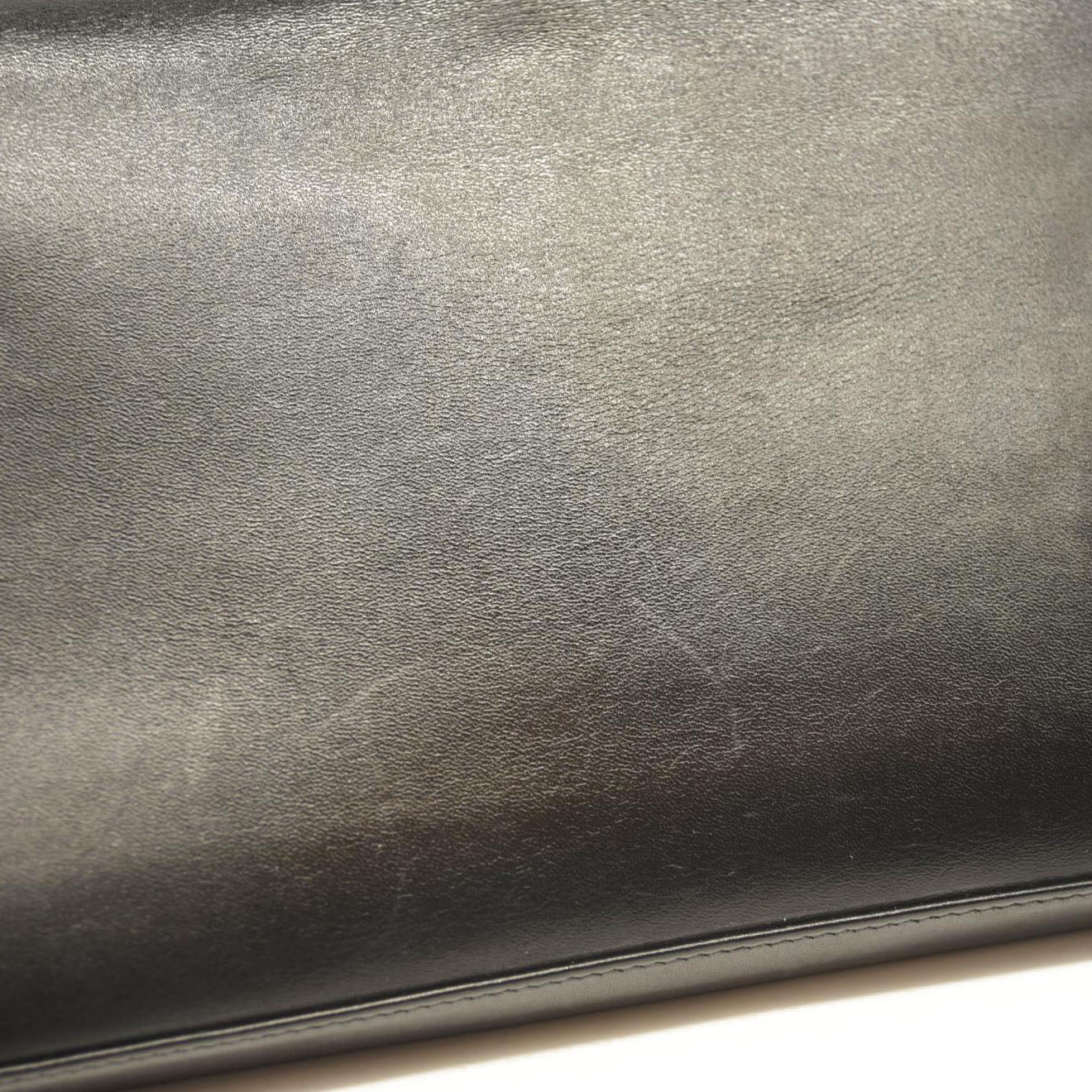 SAINT LAURENT Smooth YSL WOC Monogram Chain Wallet Black Crossbody