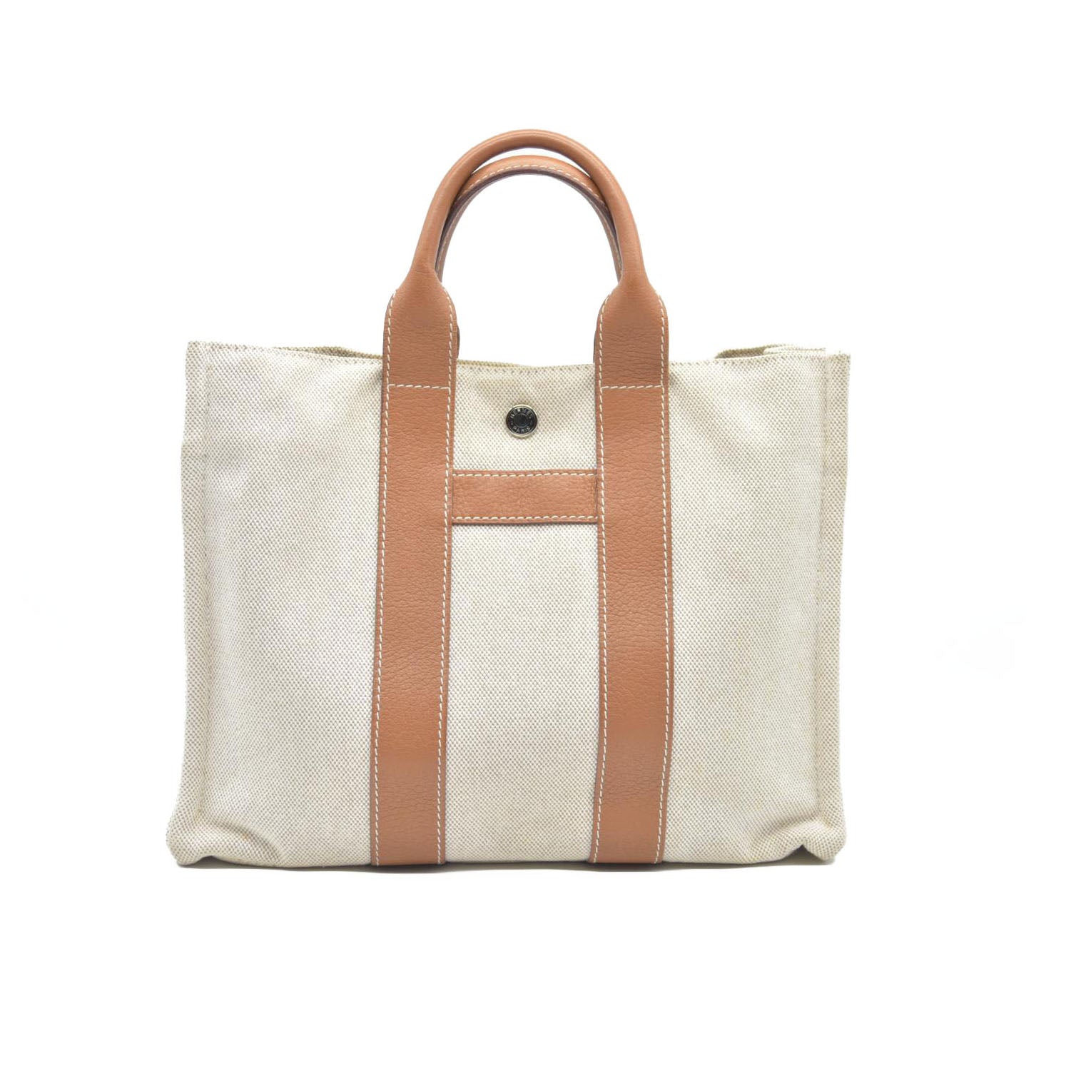 $900 Hermès Toile H Sac Harnais MM