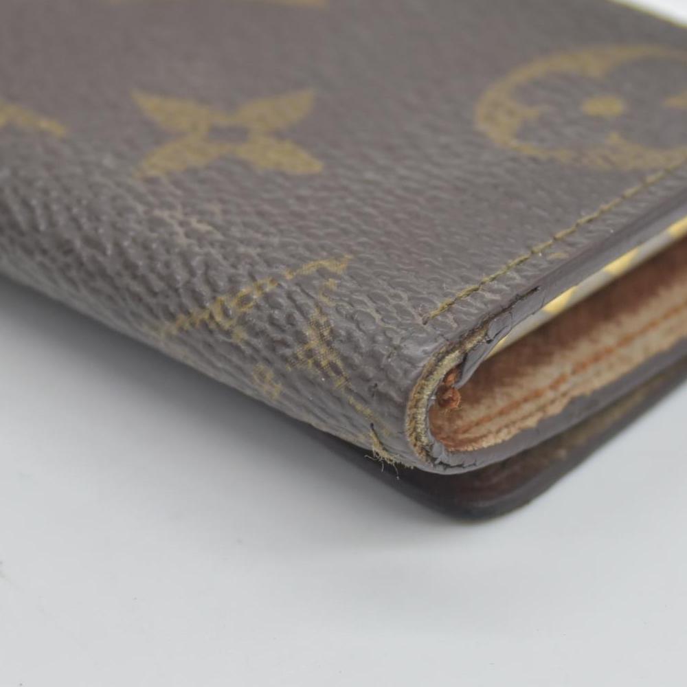 $345 Louis Vuitton Monogram Multicles 4 Ring Key Case Brown ET0892 CONSIGNMENT