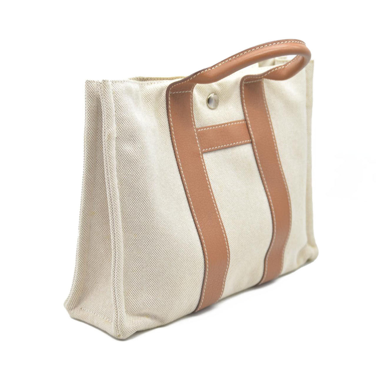 $900 Hermès Toile H Sac Harnais MM