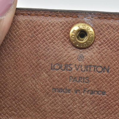 $345 Louis Vuitton Monogram Multicles 4 Ring Key Case Brown ET0892 CONSIGNMENT