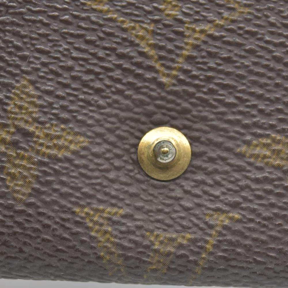 $345 Louis Vuitton Monogram Multicles 4 Ring Key Case Brown ET0892 CONSIGNMENT