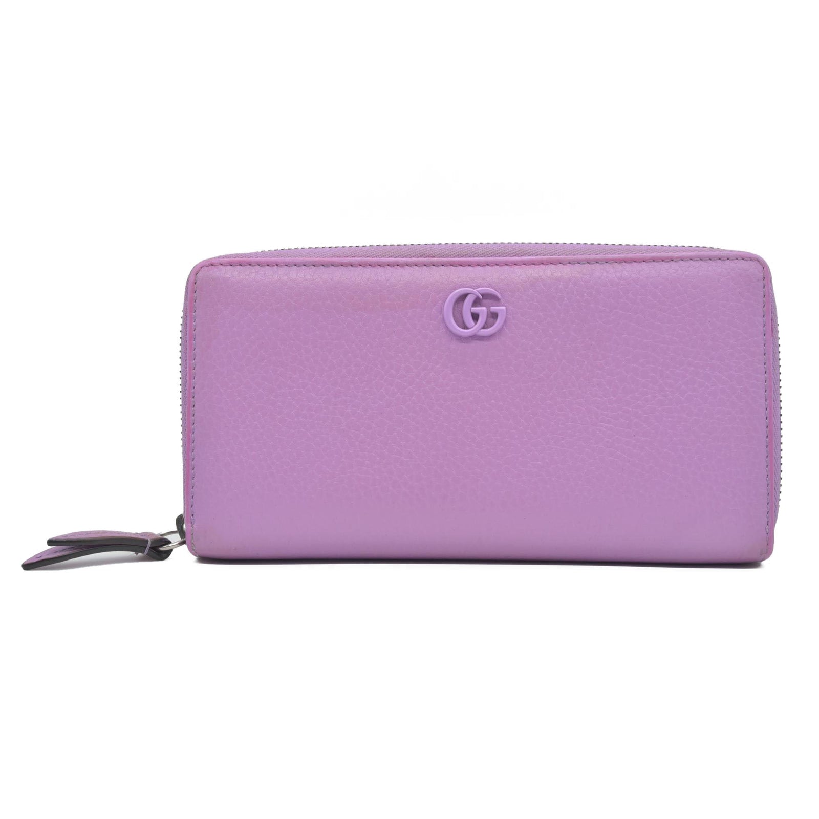 Gucci Marmont Double G Logo Continental Wallet Purple