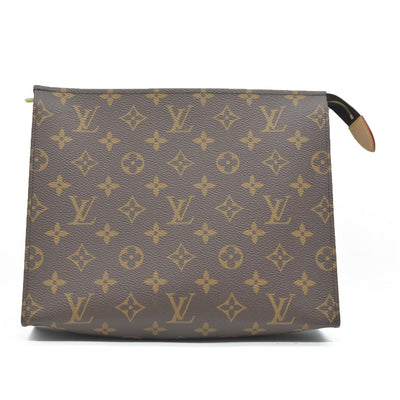 $1290 Louis Vuitton  Monogram Toiletry Pouch 26 Pink RFID