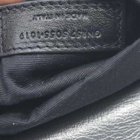 $2590 2019 Saint Laurent Leather Medium Metallic Niki Silver