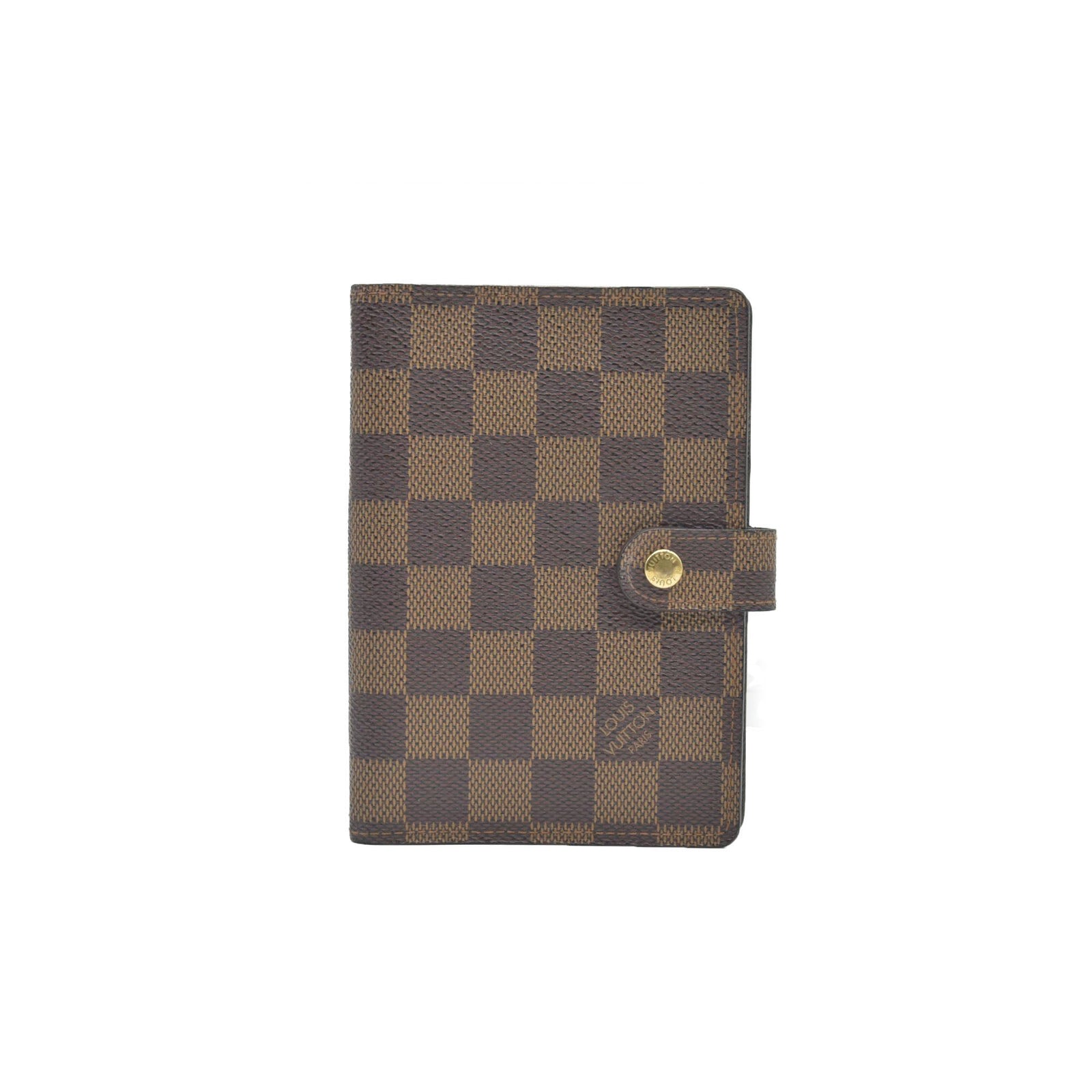 $505 Louis Vuitton Damier Ebene Small Ring Agenda Cover COSIGNMENT
