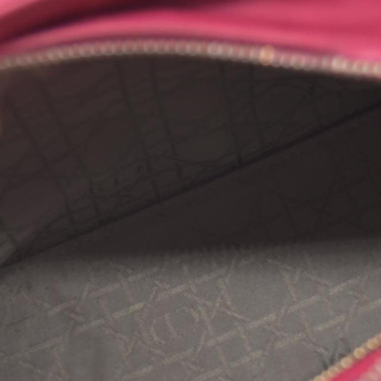 $6700 Christian Dior Lambskin Cannage Medium Lady Dior Fuchsia 10020295