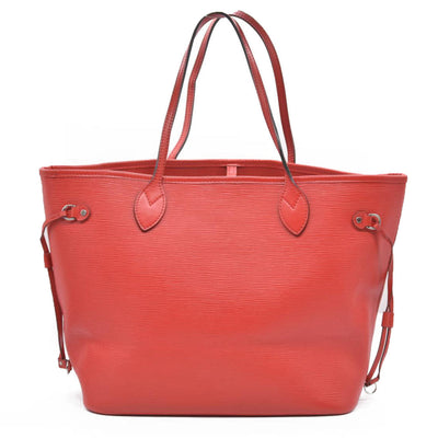 $2640 AUCTION Louis Vuitton  Epi Neverfull MM Coquelicot