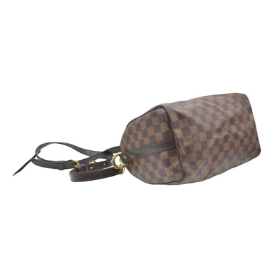 $1,890 LOUIS VUITTON Damier Ebene Speedy Bandouliere 25