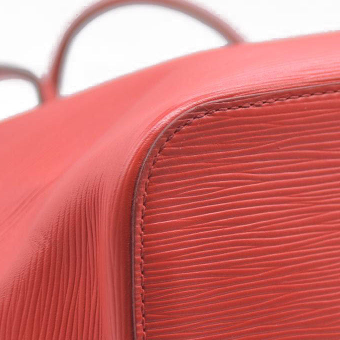 $2640 AUCTION Louis Vuitton  Epi Neverfull MM Coquelicot