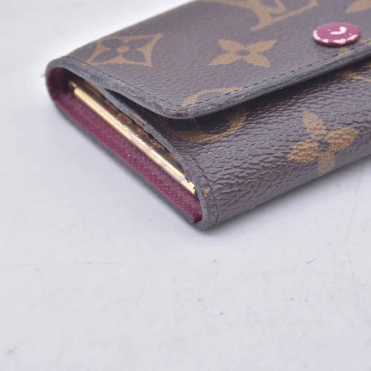 $345 2017 Louis Vuitton Monogram 6 Key Holder Fuchsia CT4167 CONSIGNMENT 10020998