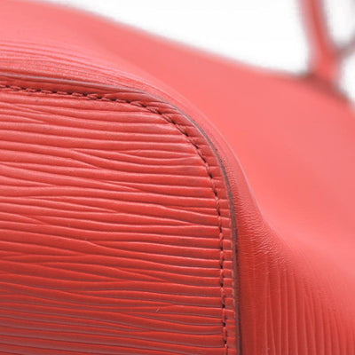 $2640 AUCTION Louis Vuitton  Epi Neverfull MM Coquelicot