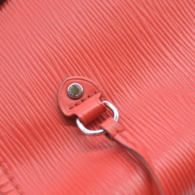 $2640 AUCTION Louis Vuitton  Epi Neverfull MM Coquelicot