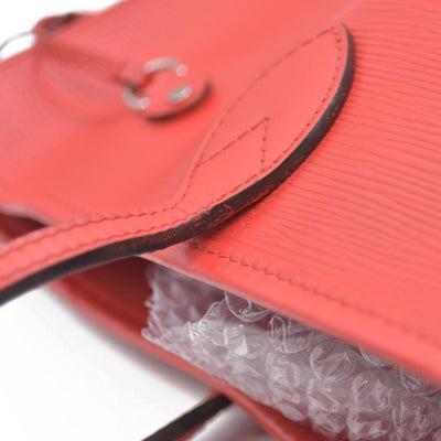 $2640 AUCTION Louis Vuitton  Epi Neverfull MM Coquelicot