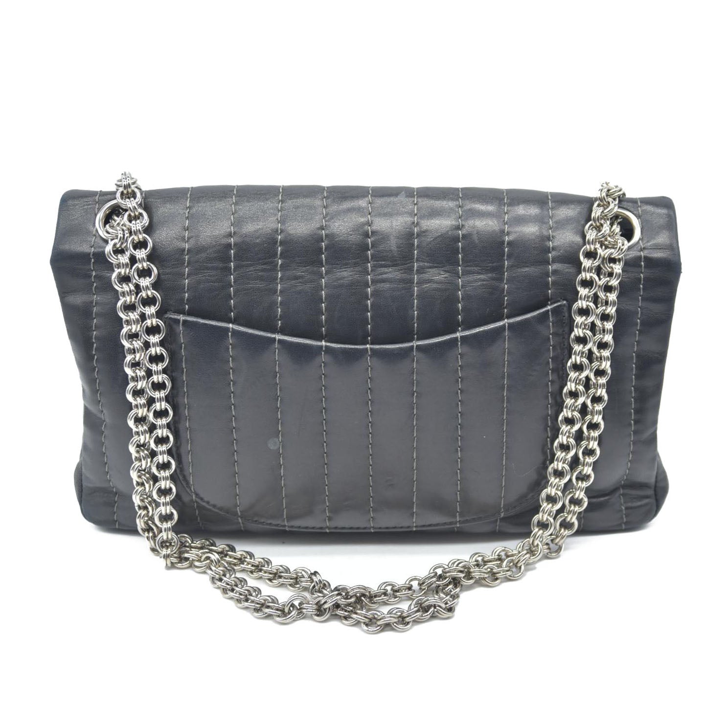 $4700 Chanel Vertical Quilted Medium Single Flap 2006