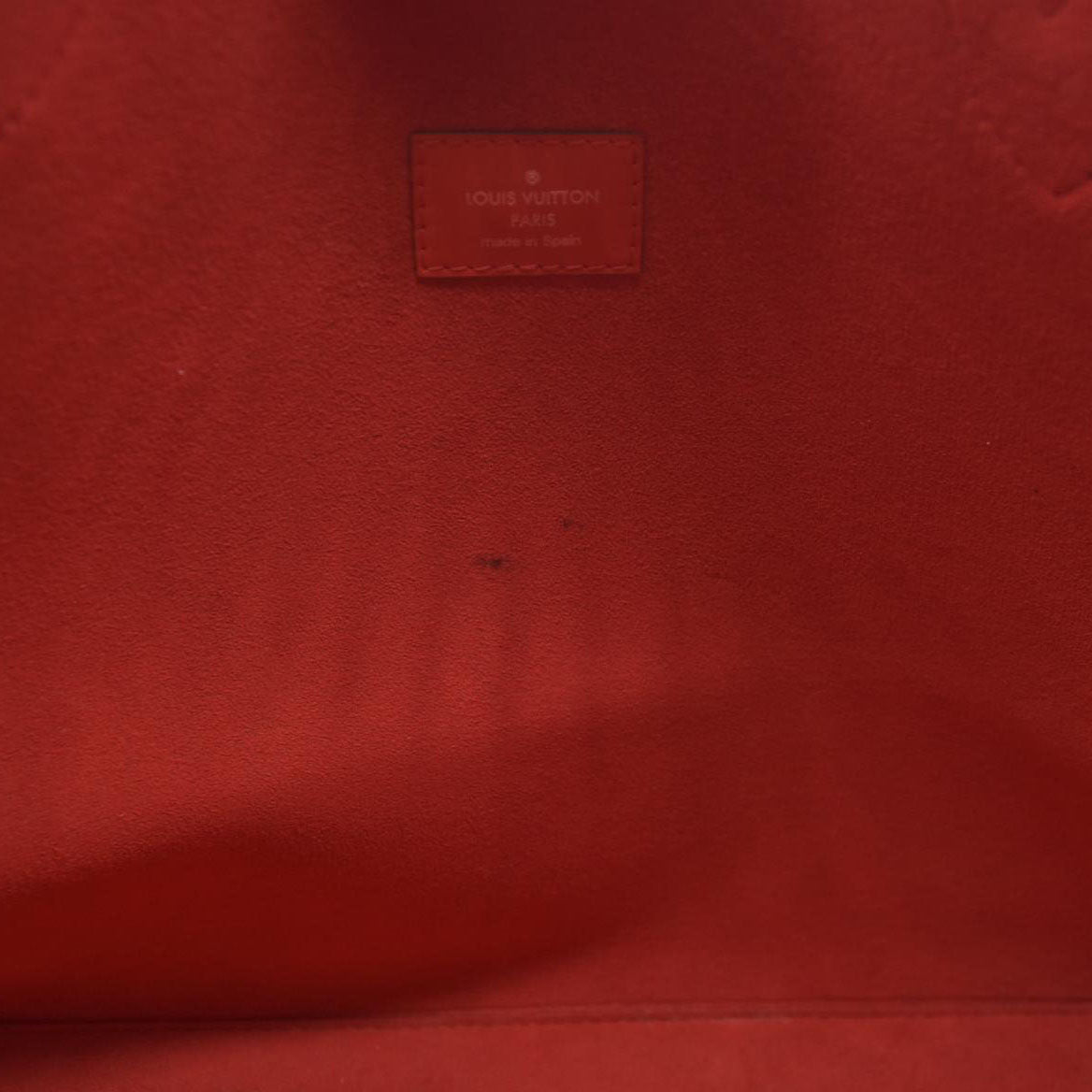 $2640 AUCTION Louis Vuitton  Epi Neverfull MM Coquelicot