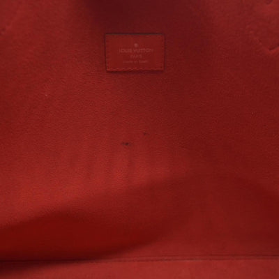 $2640 AUCTION Louis Vuitton  Epi Neverfull MM Coquelicot