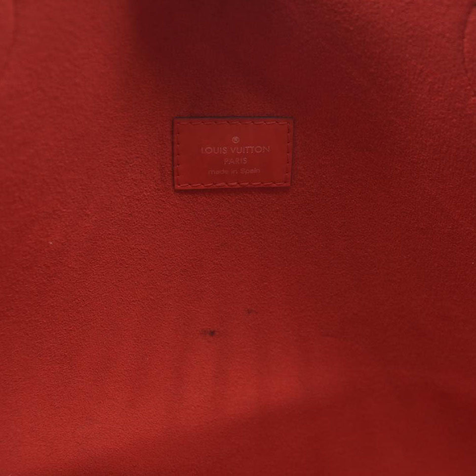 $2640 AUCTION Louis Vuitton  Epi Neverfull MM Coquelicot