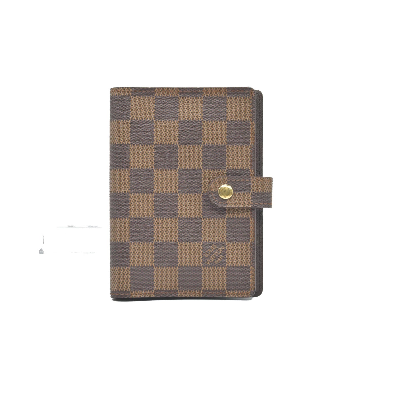 $505 Louis Vuitton Damier Ebene Small Ring Agenda Cover