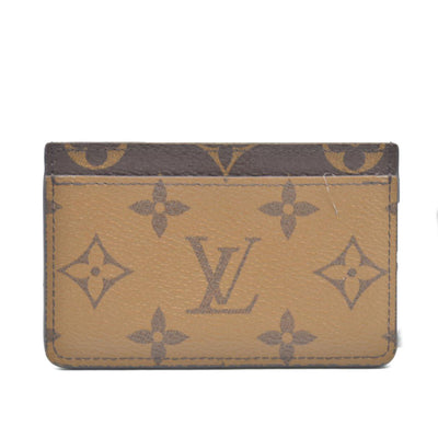 $285 Louis Vuitton Monogram Reverse Card Case