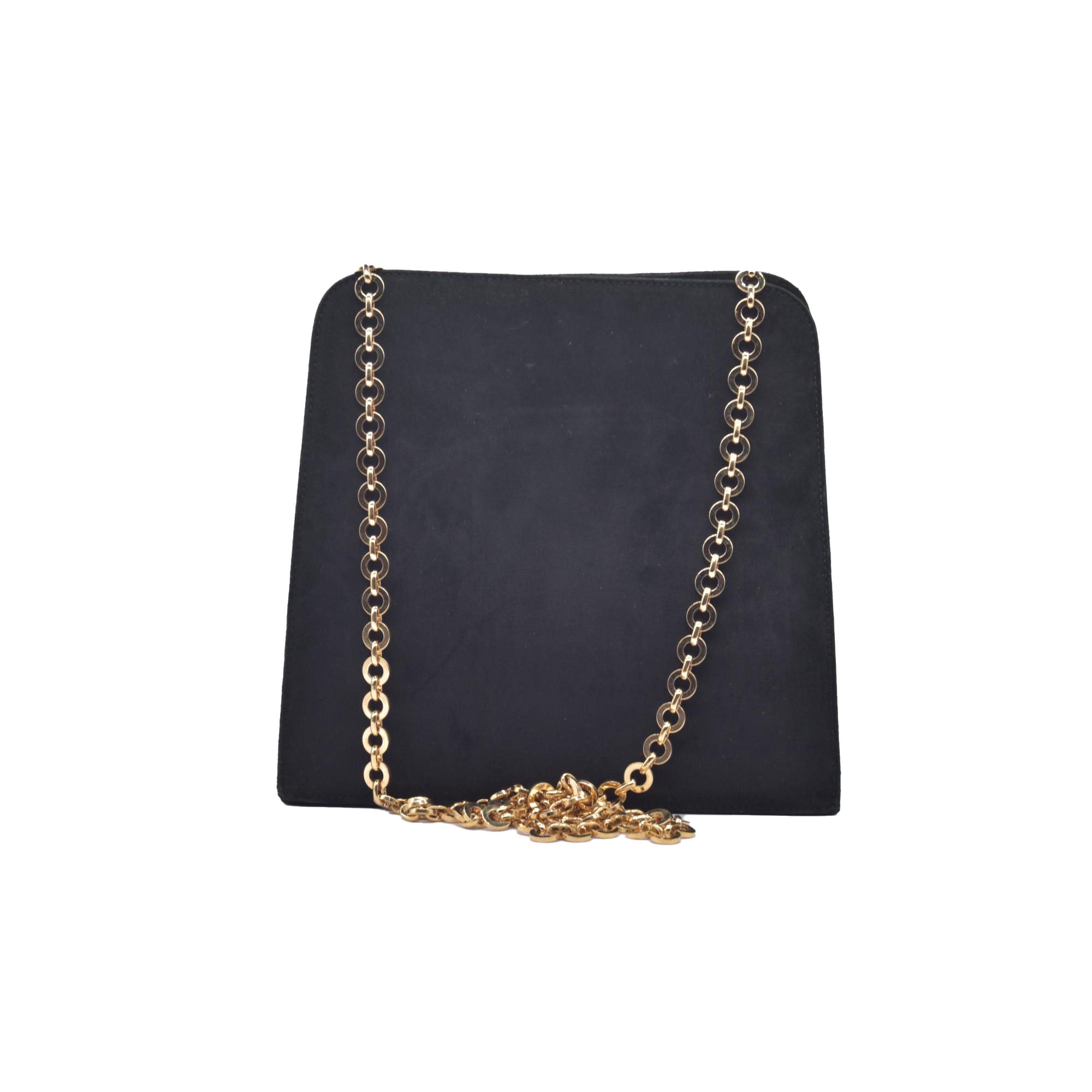$1660 Salvatore Ferragamo Velvet Gancini Shoulder Bag CONSIGNMENT