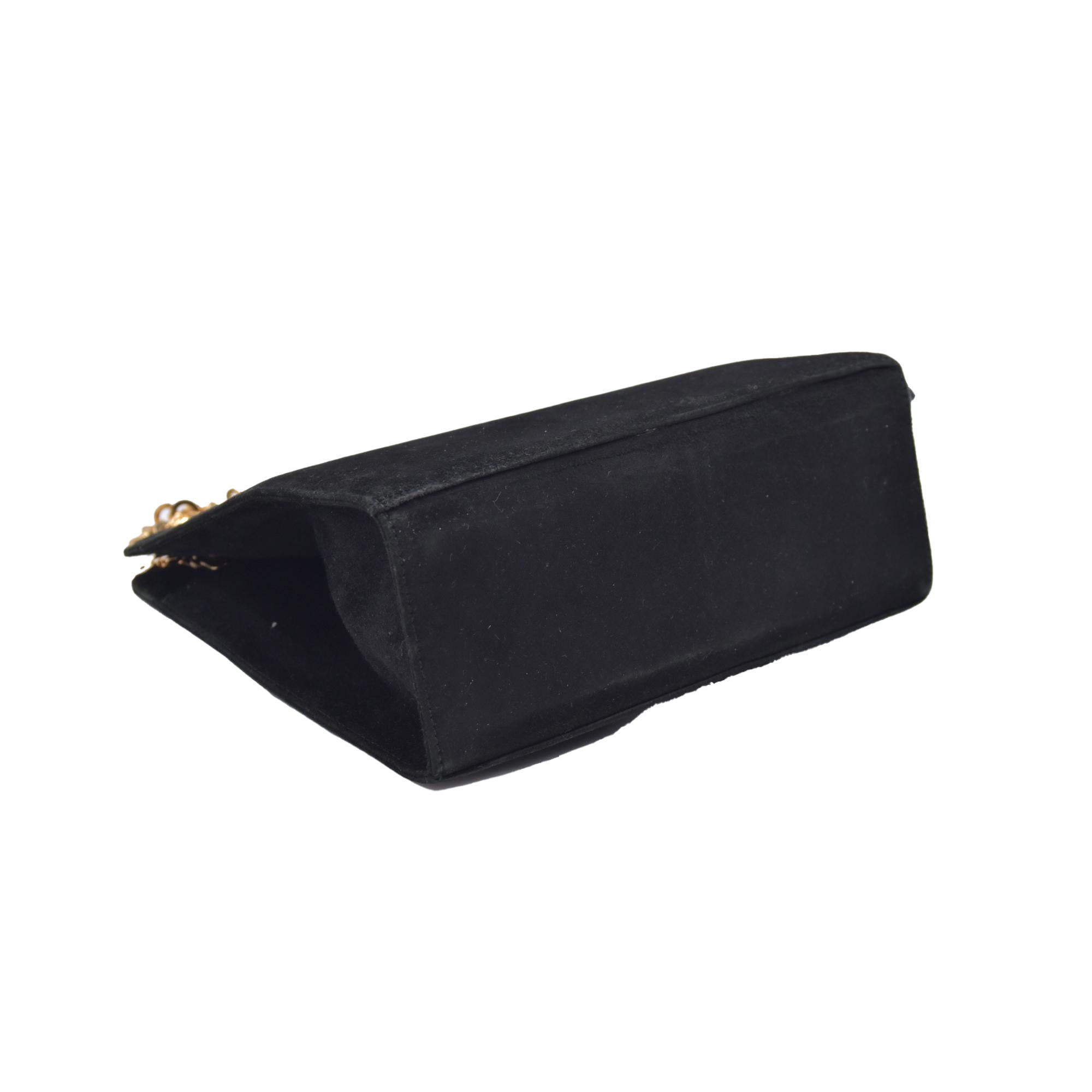 $1660 Salvatore Ferragamo Velvet Gancini Shoulder Bag CONSIGNMENT