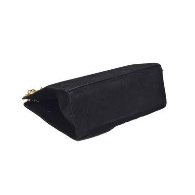 $1660 Salvatore Ferragamo Velvet Gancini Shoulder Bag CONSIGNMENT 10020994