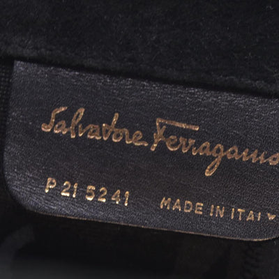$1660 Salvatore Ferragamo Velvet Gancini Shoulder Bag CONSIGNMENT
