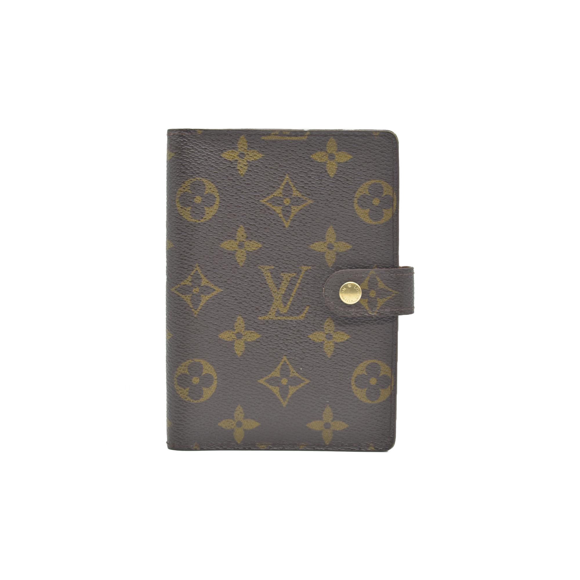 $505 1998 LOUIS VUITTONMonogram Small Ring Agenda Cover CONSIGNMENT CA1928
