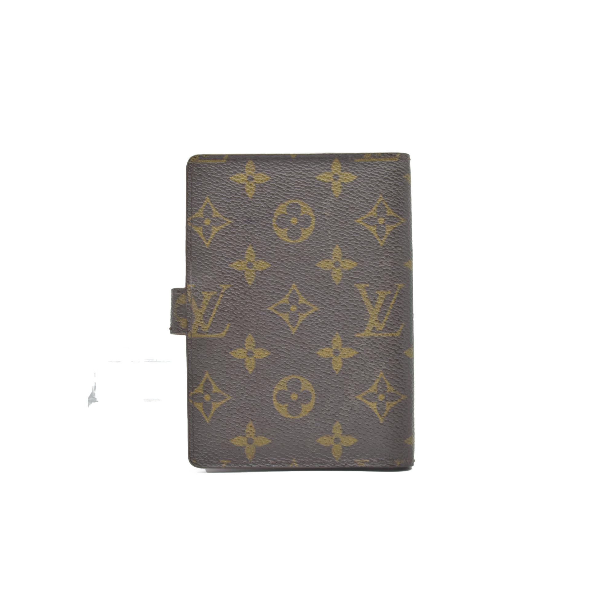 $505 1998 LOUIS VUITTONMonogram Small Ring Agenda Cover CONSIGNMENT CA1928