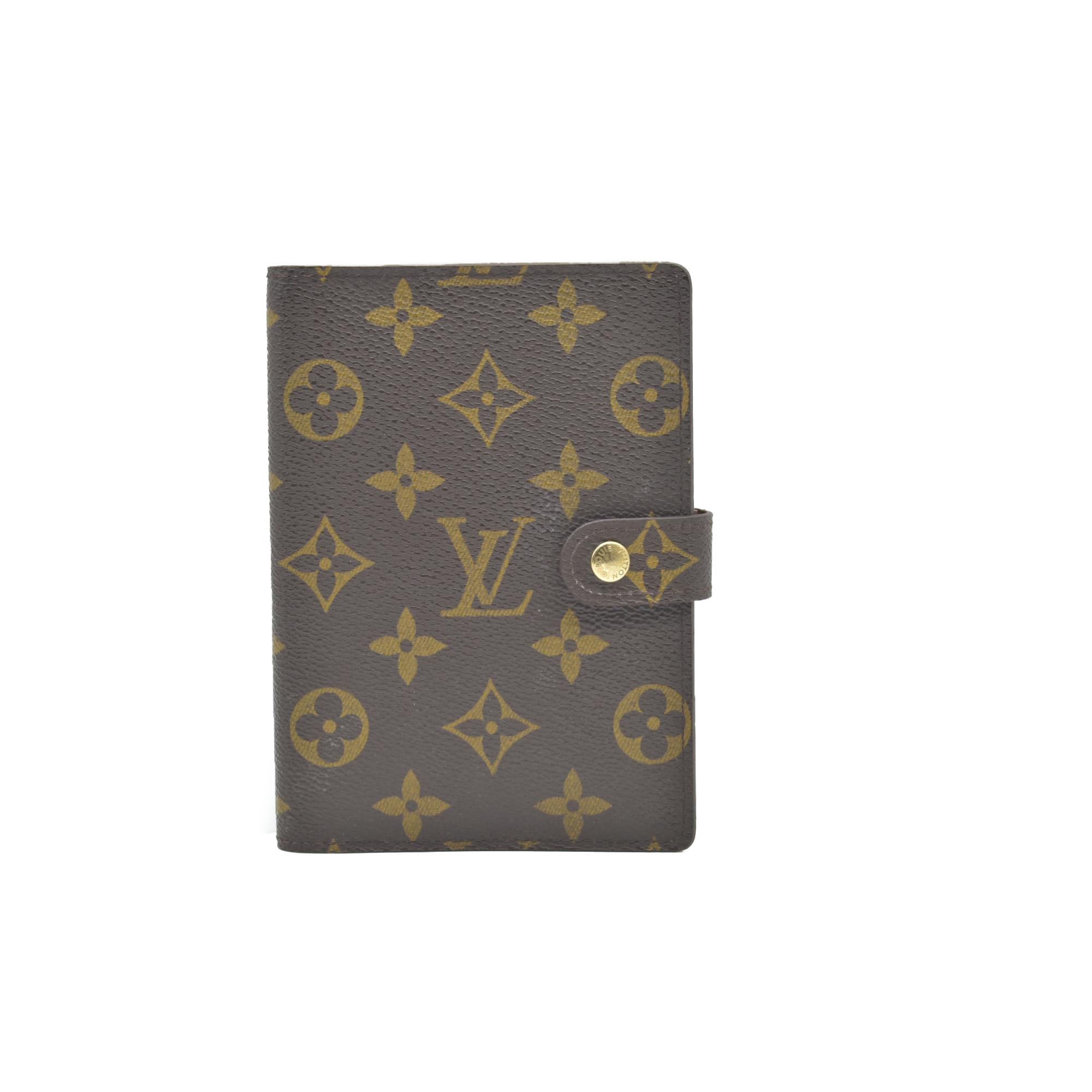 $505 LOUIS VUITTON Monogram  Agenda PM Day Planner Notebook Cover SP1020