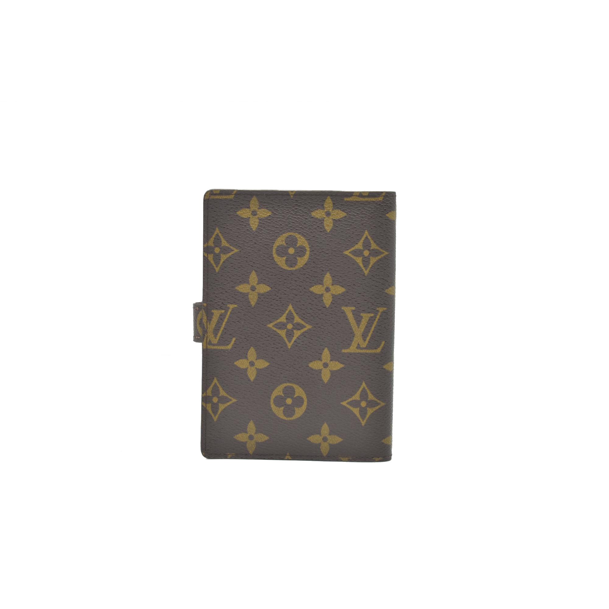 $505 LOUIS VUITTON Monogram  Agenda PM Day Planner Notebook Cover SP1020