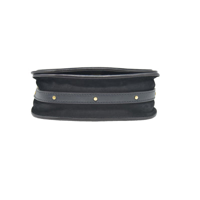 $1690 Chloe Calfskin Small Nile Bracelet Bag Black