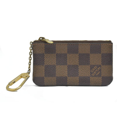 AUCTION  $345 Louis Vuitton  Damier Ebene Key Pouch